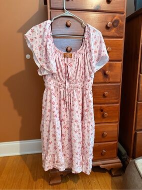 Twice The Charm Boutique Pink cherry blossom dress